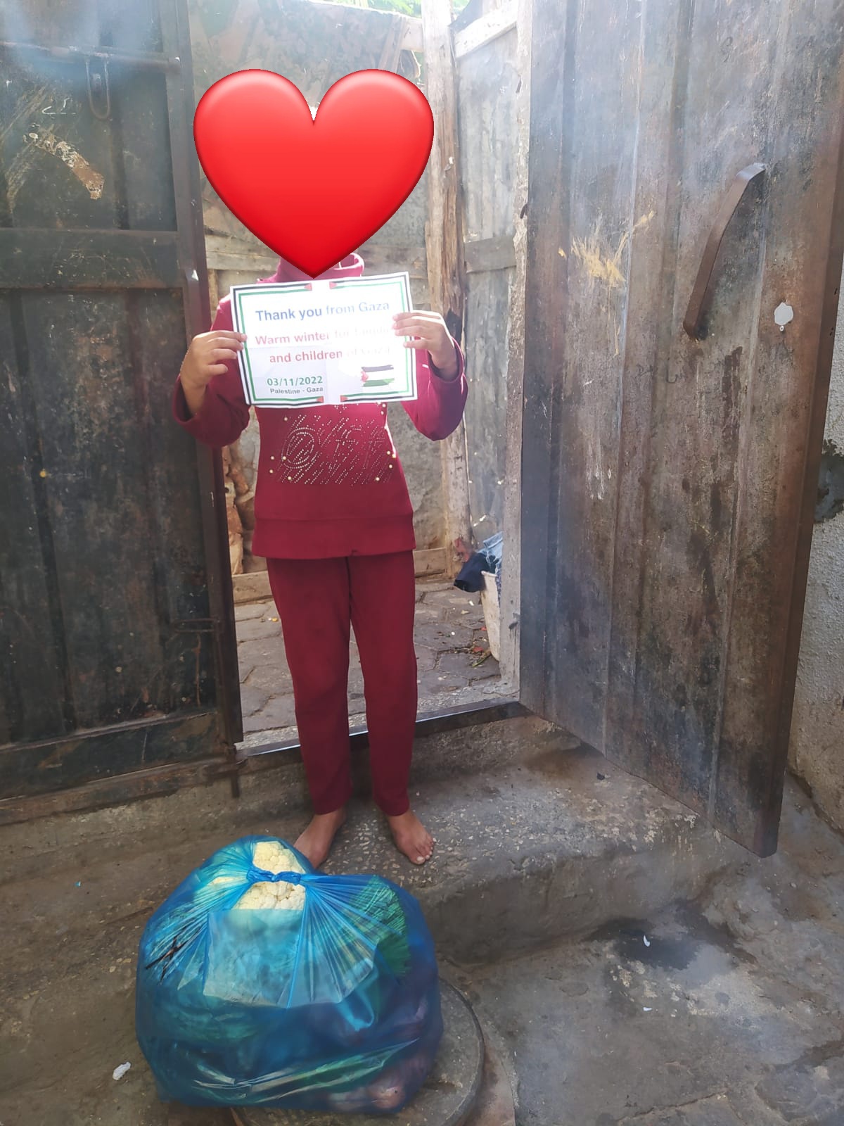 Warm winter for poor families in Gaza